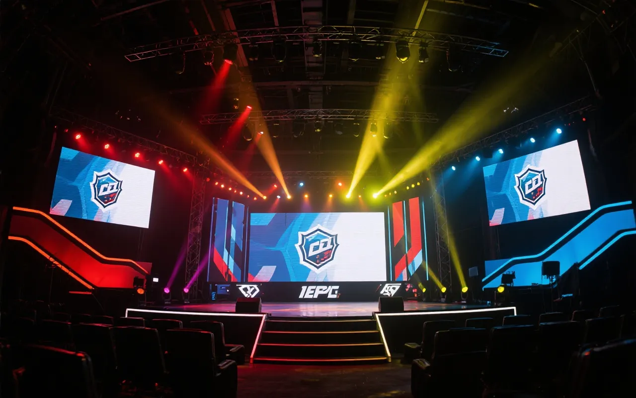 LPL春季赛舞台氛围图